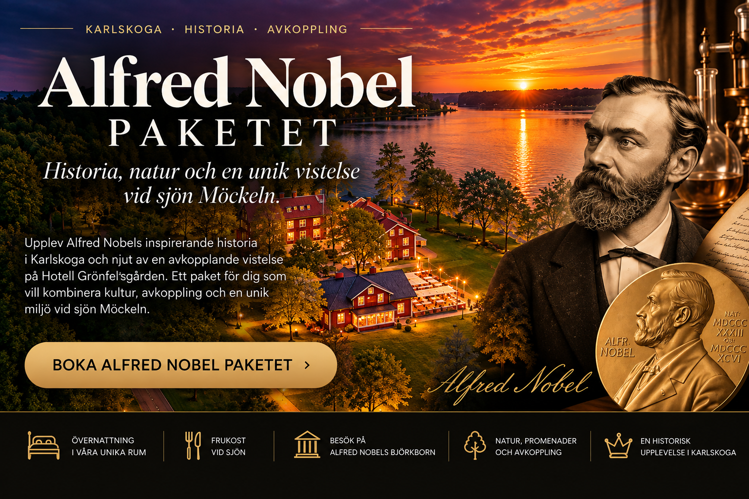 Alfred Nobel-paketet på Hotell Grönfeltsgården